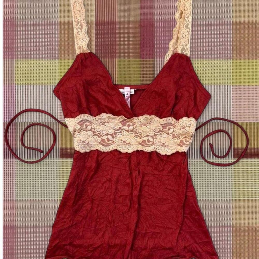 Vintage 2000’s Babydoll Heart and Soul Top